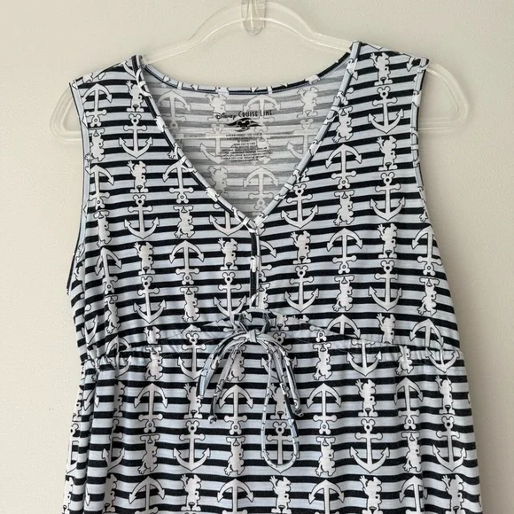Disney Cruise Line Mickey Mouse Nautical Dress Sz M - Picture 2 of 6